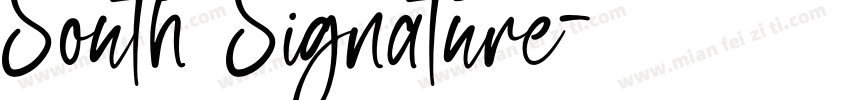 South Signature字体转换